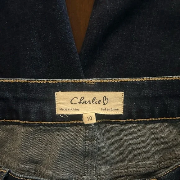 Charlie B Blue Floral Embroidered Jeans - Picture 8 of 8